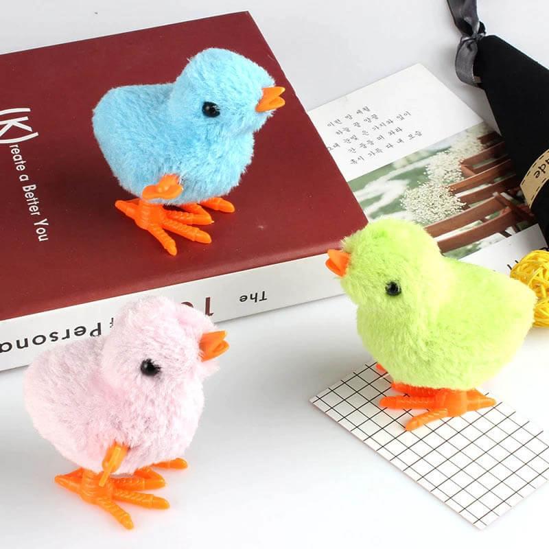 Simulation Plush Jumping Chick Toy (4PCS)