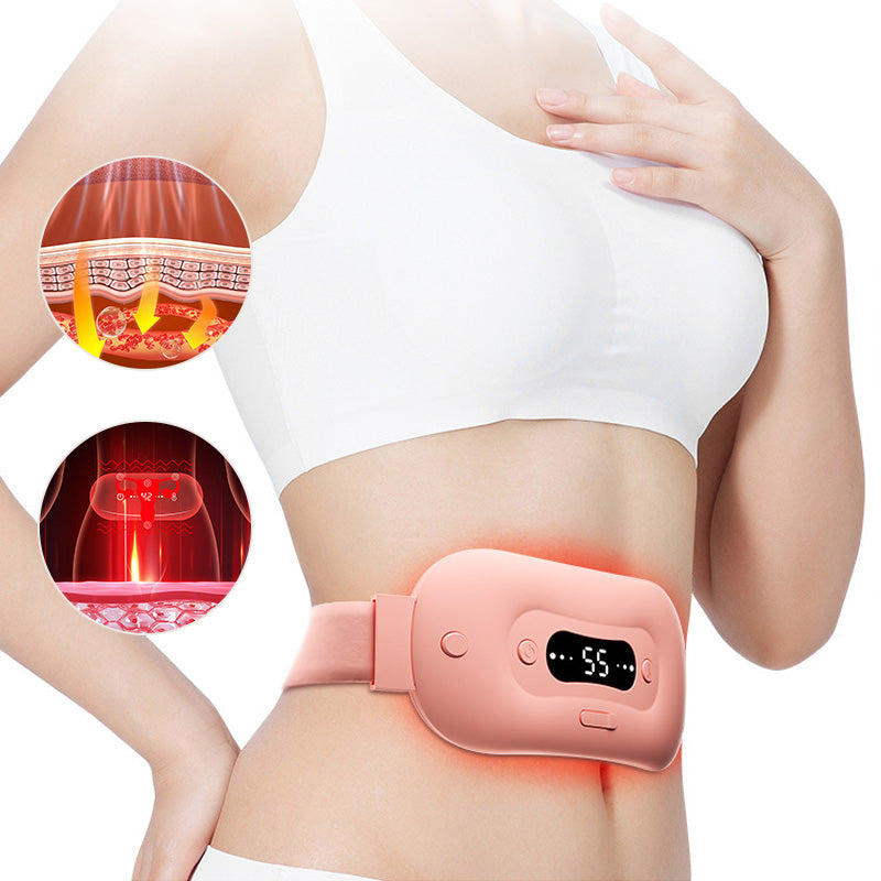 Women Menstruation Vibration Belly Massage Hot Compress