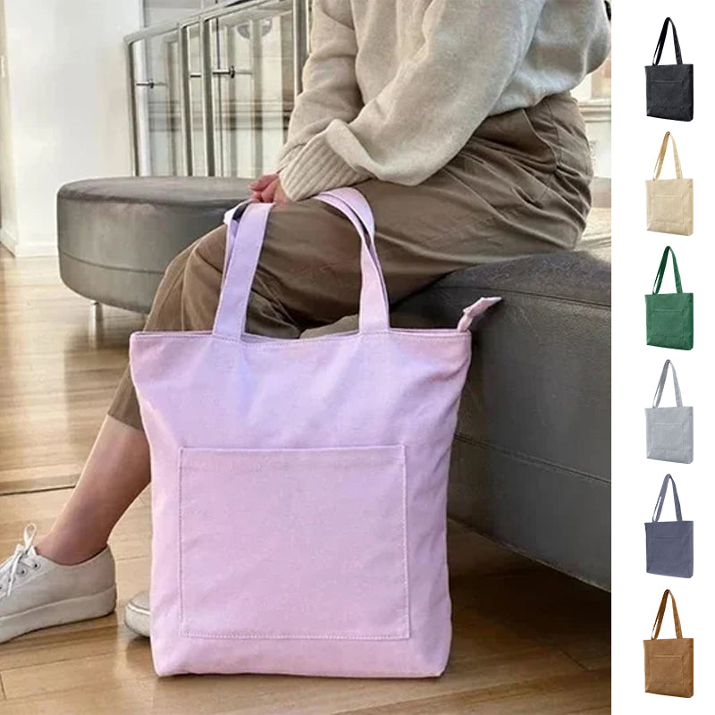 Casual Tote Bag With Pockets