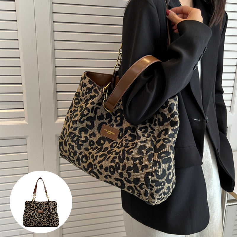 Women's Leopard Print Shoulder Bag