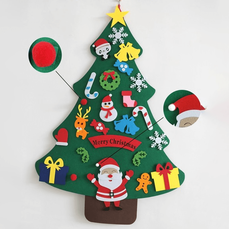 NEW UPGRADED DIY Felt Christmas Tree, A Great Gift For Kids