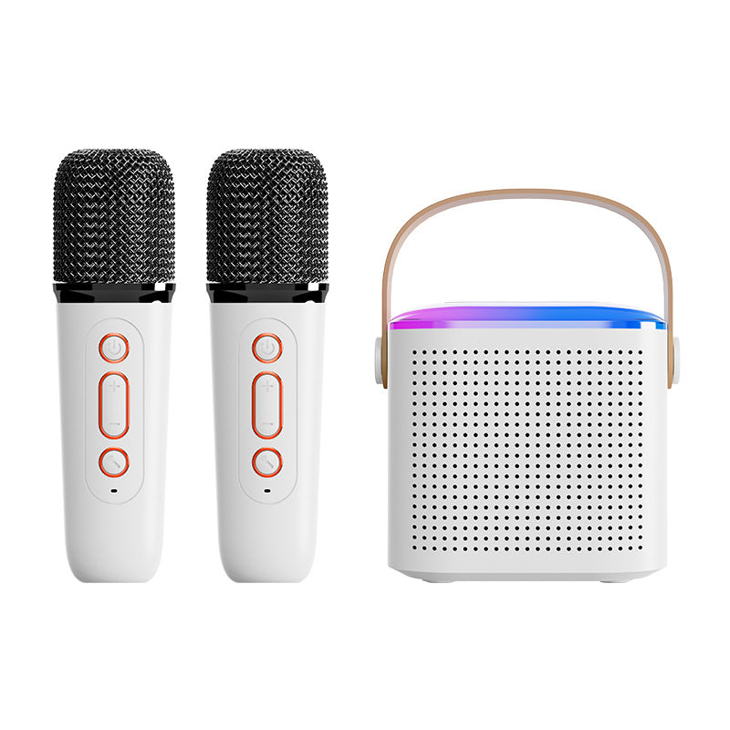 Mini Karaoke Machine with Wireless Microphones