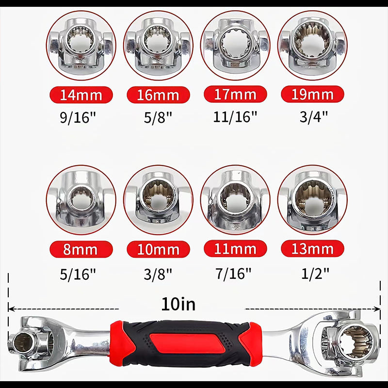 52 in 1 Universal Socket Spanner Wrench