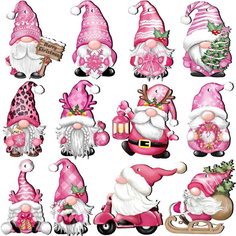 Christmas Wooden Gnome Ornaments