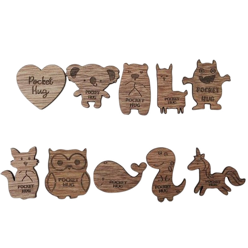 Pocket Hug Wooden Token Gift