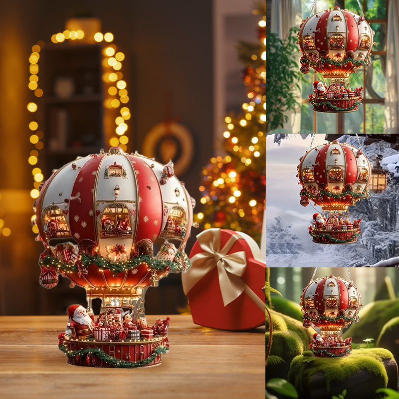 Christmas Hot Air Balloon Decoration