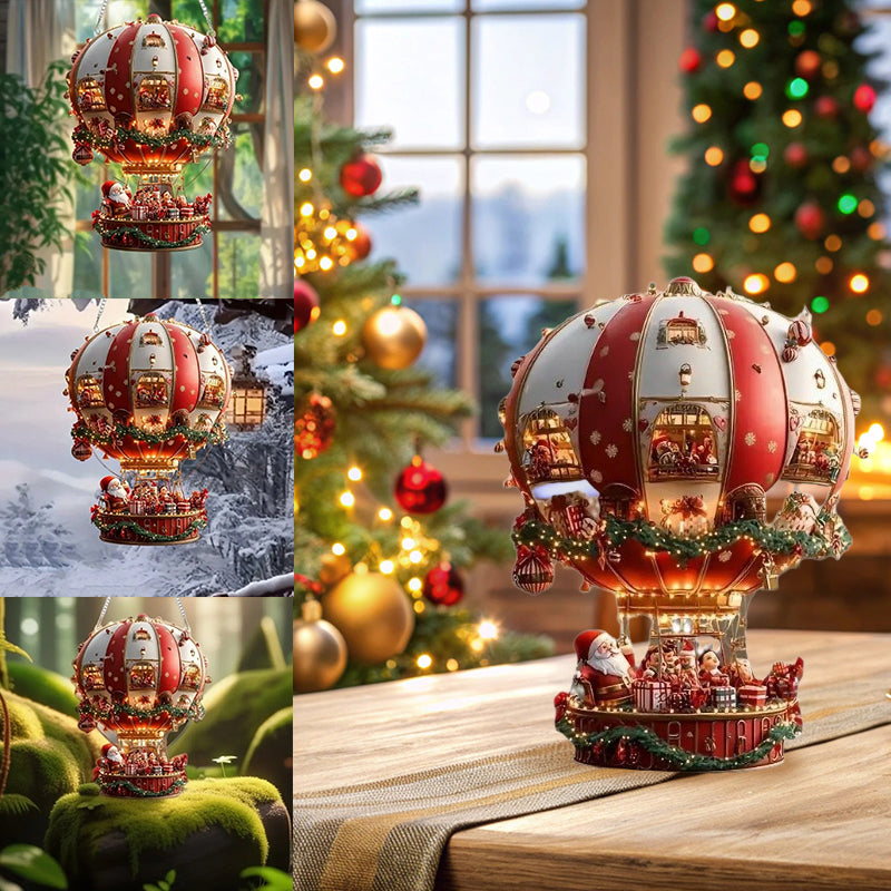 Christmas Hot Air Balloon Decoration