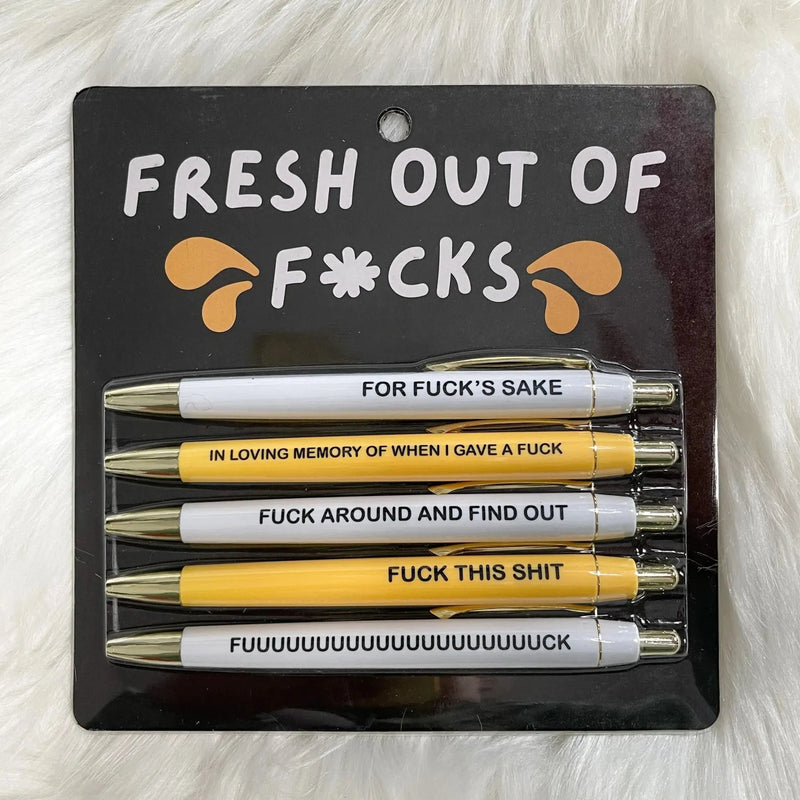 Motivational Badass funny Pens Set(5pcs)