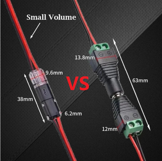 Double-wire Push-in Connector with Locking Buckle