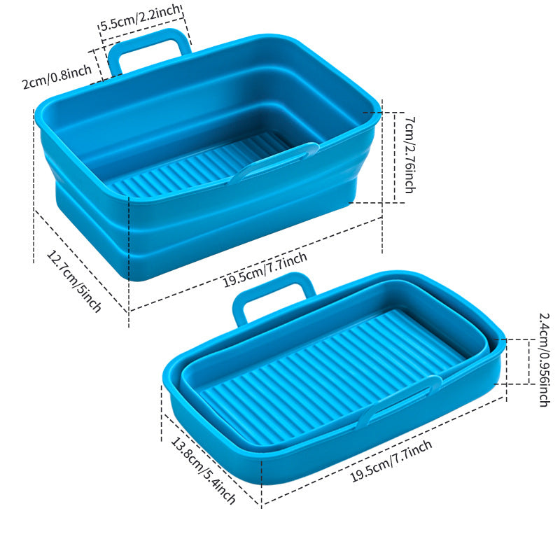 Foldable Air Fryer Silicone Baking Tray